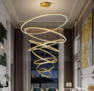 Modern Ring Stair Led Light Pendant
