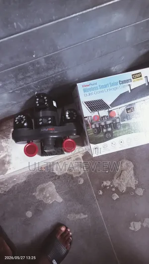 Triple Lens Solar Camera All Rotate 12mp