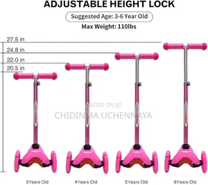 Adjustable Height Widened Pedals Kids Scooter