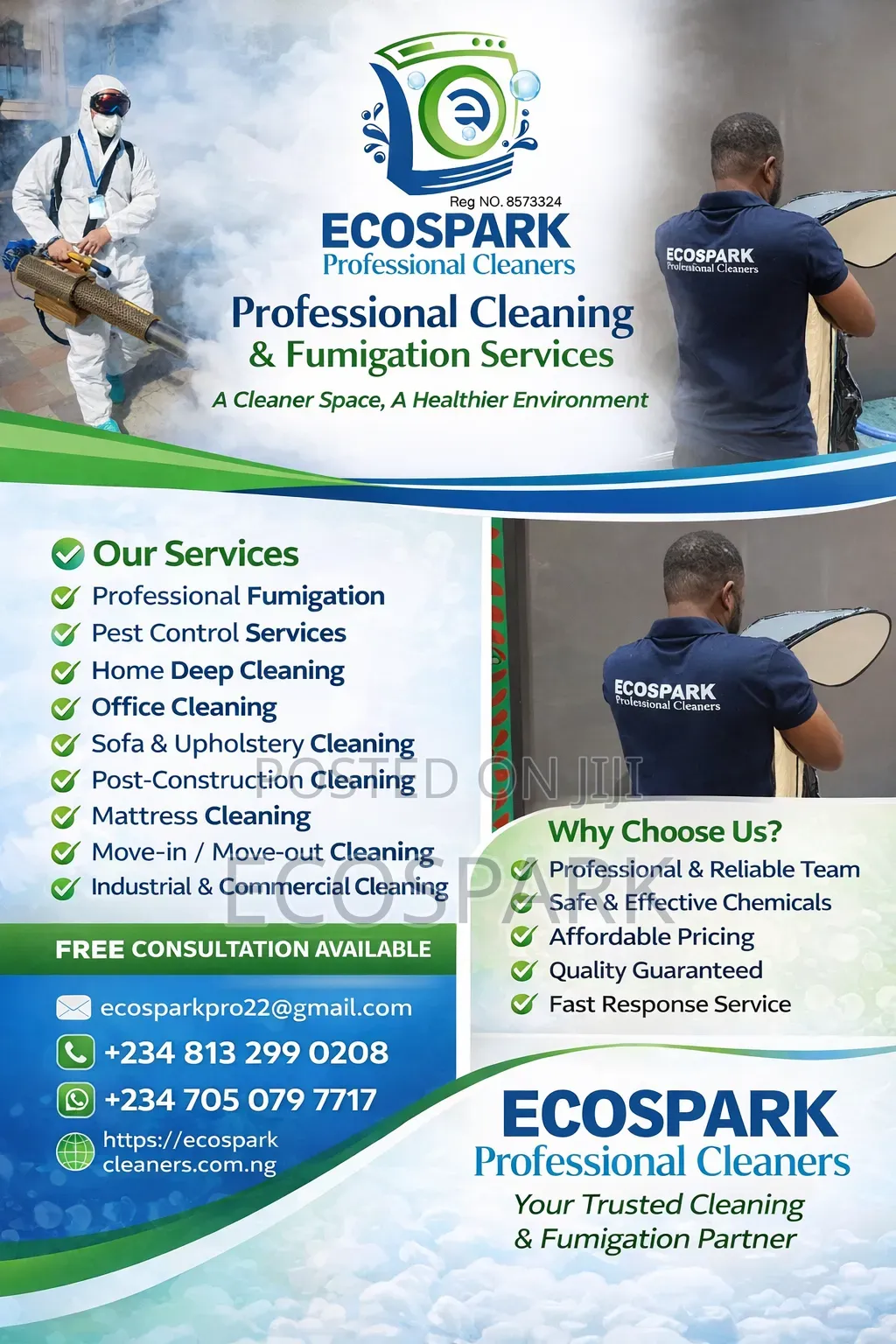 Cleaning Services and Post Control Fumigation