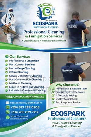 Cleaning Services and Post Control Fumigation