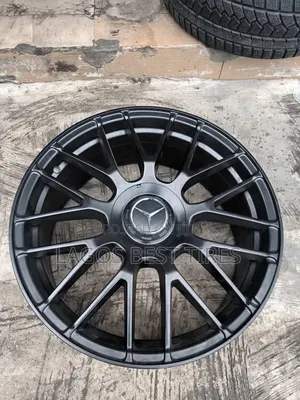 Upgrade Your Ride: 19" All-Black Cross-Spoke Rims for Mercedes (5x112)