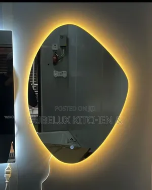 Luxury Irregular Led Bathroom Mirror–Modern Touch Sensor Vanity Mirror