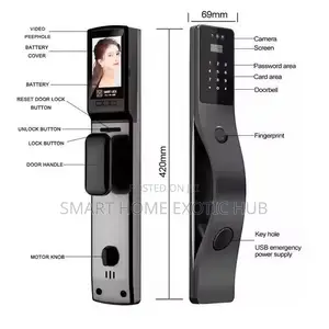 Smart Wifi Fingerprint Door Lock With 3d Face Intercom