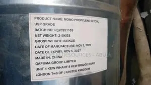Mono Propylene Glycol – 200kg Usp Grade Drum
