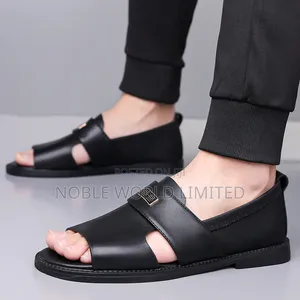 Black/Brown Unique Sandals Cb 7h