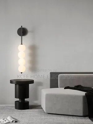 Modern Copper Wall Sconce Light With White Glass Ball Shade