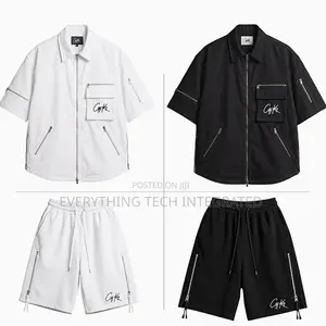 Zipped Oversized Shirt and Short