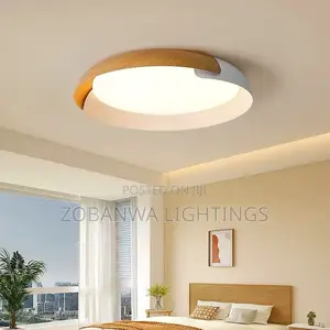 Wood Grain Ceiling Round Ceiling Lamp Hallway Balcony Lighting