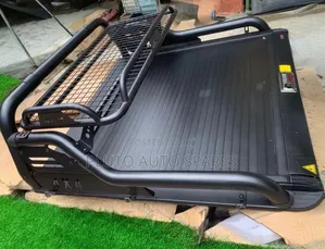Retractable Tonneau Roller Boot Cover With Rugged Bar Spoiler