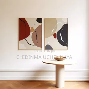 2pcs/Set Abstract Geometric Canvas Print