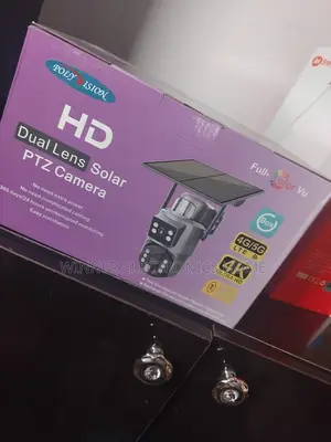 Poly Vision Dual Lens Solar PTZ CCTV Camera 8mp