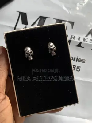 Skull Head Screwed Earrings