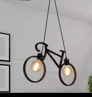 Vintage Retro Bicycle Pendan Lights Fixture Wrought Iron Loft Creative