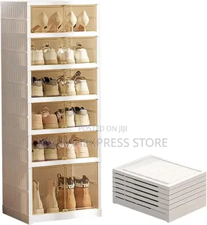 Double Door Luxury Shoe Rack (Acrylic Cover) 2st7