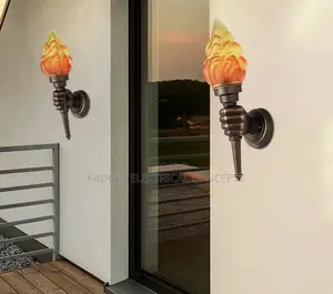 Nordic Vintage Torch Wall Lamps Led Lights Bedroom Balconies Corridors