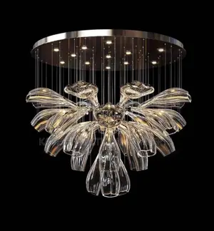 Modern Luxury Crystal Led Chandelier Living Room Restaurant Hotel