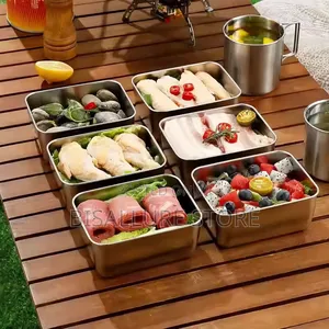3 Pieces Stainless Bowl With Lid
