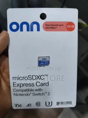 Onn Micro SDXC Express Card 256gb Nintendo Switch 2 800mbs
