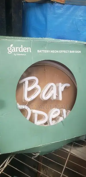 Battery Neon Effect Bar Sign