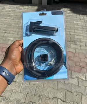 Brand New Black Bidet Spray Hose With Holder - Toilet Jet Spray