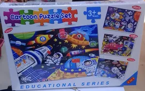 Space Cartoon Puzzle Set