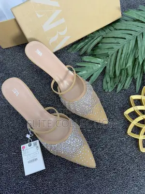 Luxury Crystal Zara Shoe Size 38 to 42 With Box