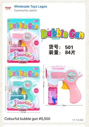 Colorful Bubble Gun