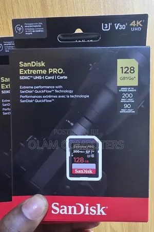 Sandisk Extreme Pro SDXC Uhs-I Card 128