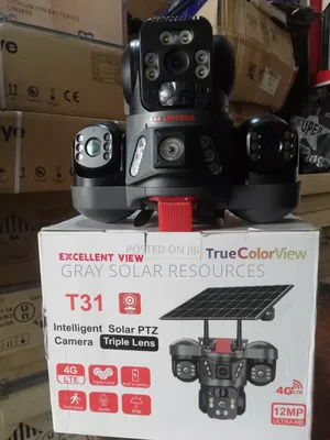 3 Lens Intelligent PTZ Solar Camera
