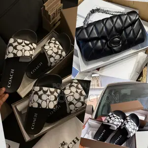 Coach Luxury Slide And Bag Combo Size:37/38/39/40/41/42 Colors As Seen