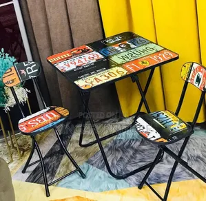 Retro-Style Foldable Furniture Set,