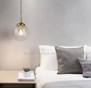 Bed Side Glass Lamp .