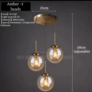 Dining 3in1 Glass Pendant Lights.