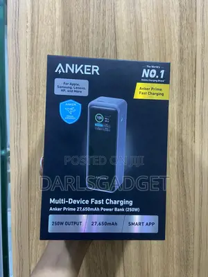 Anker Prime 27650mah 250w Fast Charging Power Bank With Display