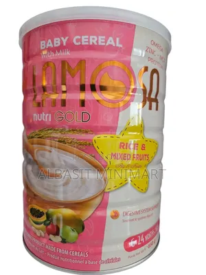 Lamosa Nutri Gold Rice Mixed Fruits Baby Cereal With Milk