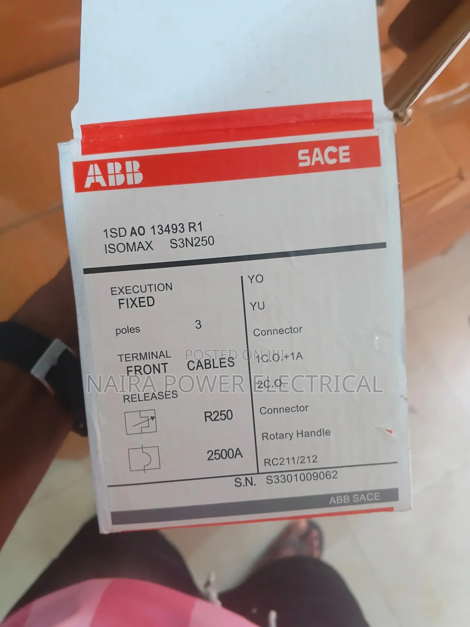 Abb Change Over 250amp