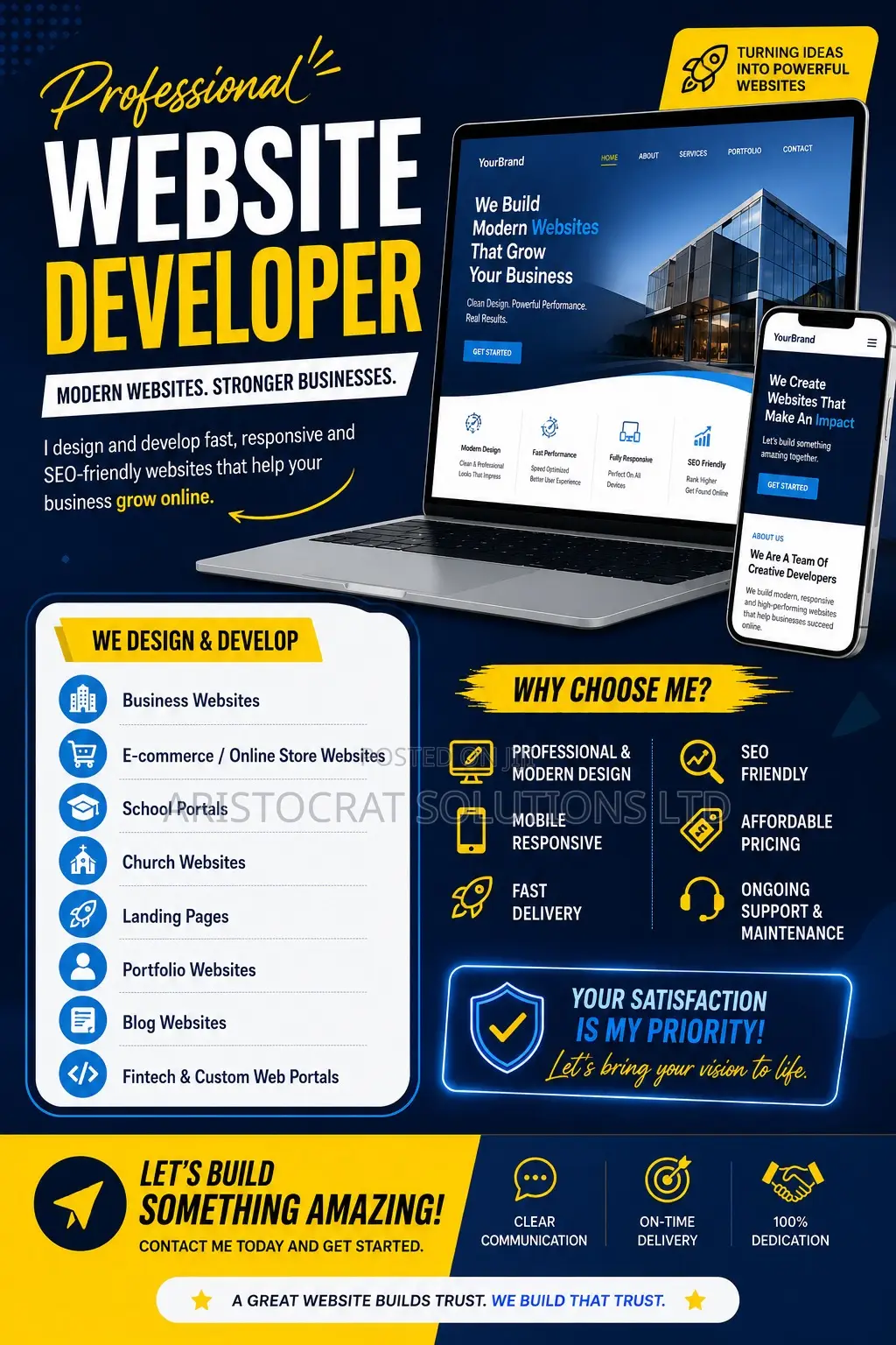 Web Developer, Social Media Manager, Cac Agent, Digital Marketer