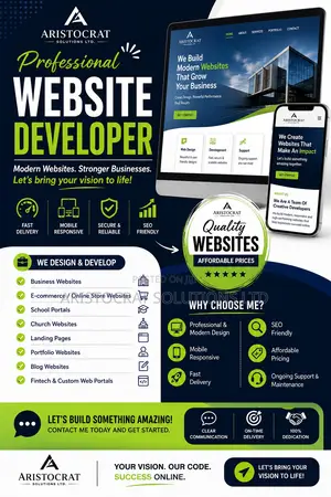 Web Developer, Social Media Manager, Cac Agent, Digital Marketer