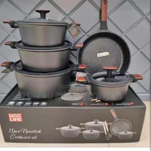 11pcs Ucc Life Granite Casserole Cookware Set