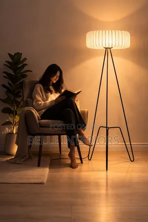 Durabre Three Foot Floor Lamp. Modern Simple Living Room.