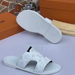 Louis Vuitton Designer Slippers White