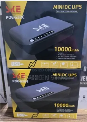 0pske Poe-632e 10000mah Mini Dc Ups for Wifi Router, Modem CCTV
