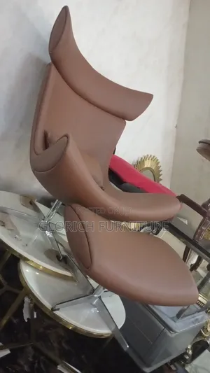 Leather Swivel Lounge Chair Ottoman – Designer Egg Chair