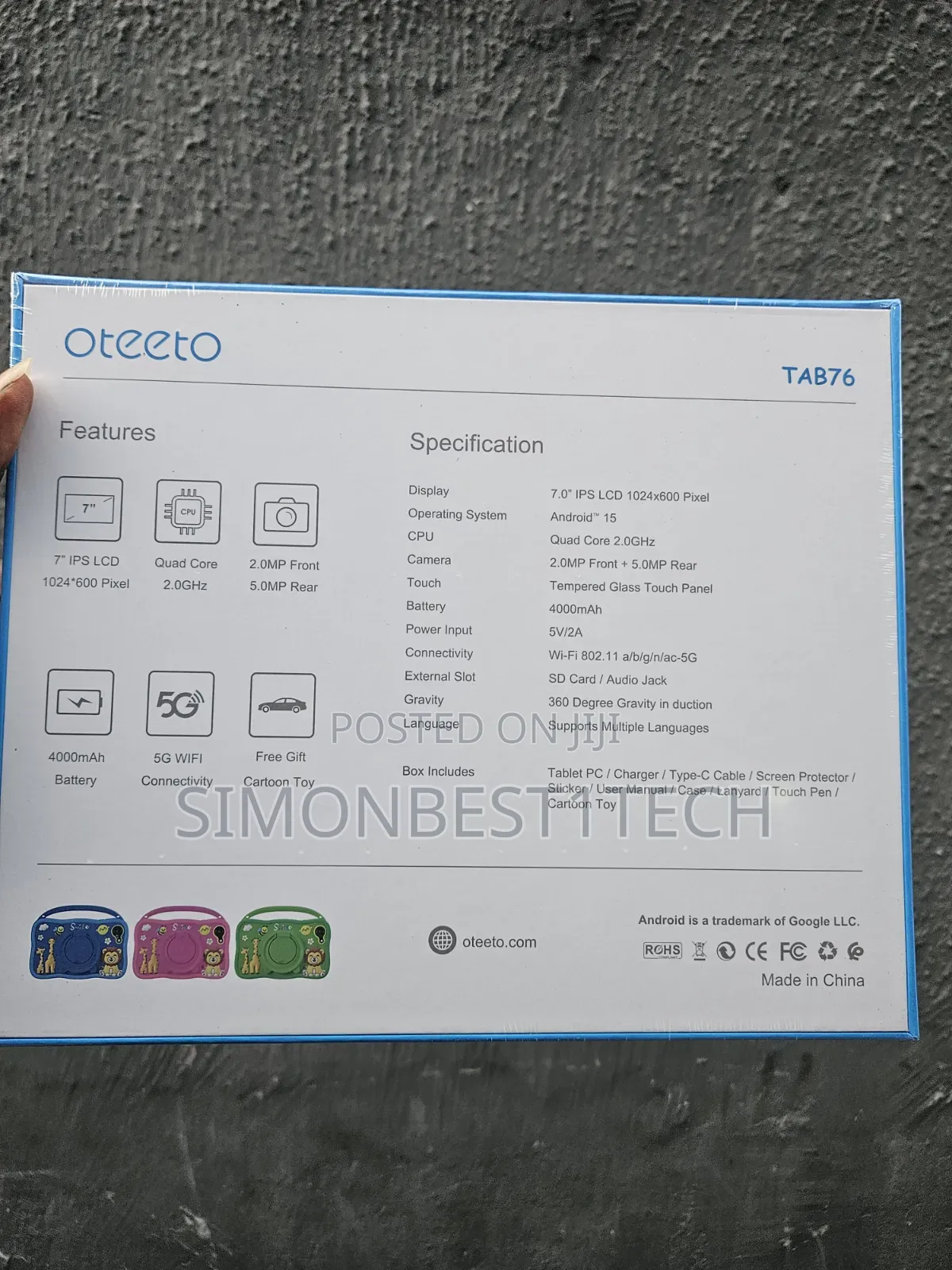 New Oteeto TAB77 256 GB Pink