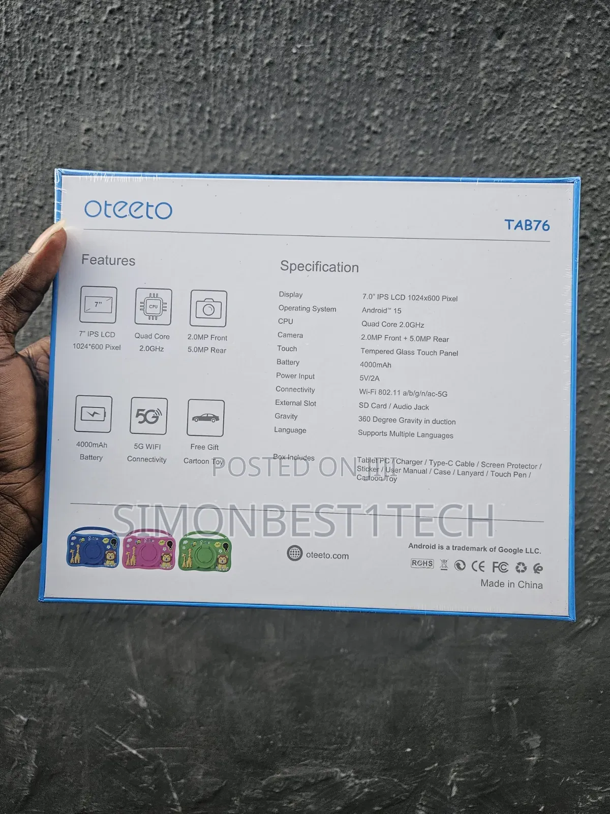 New Oteeto TAB77 256 GB Pink