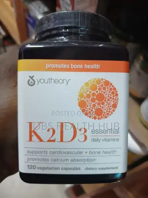 Youtheory K2d3 Essential Daily Vitamins Bone Heart Health Support .