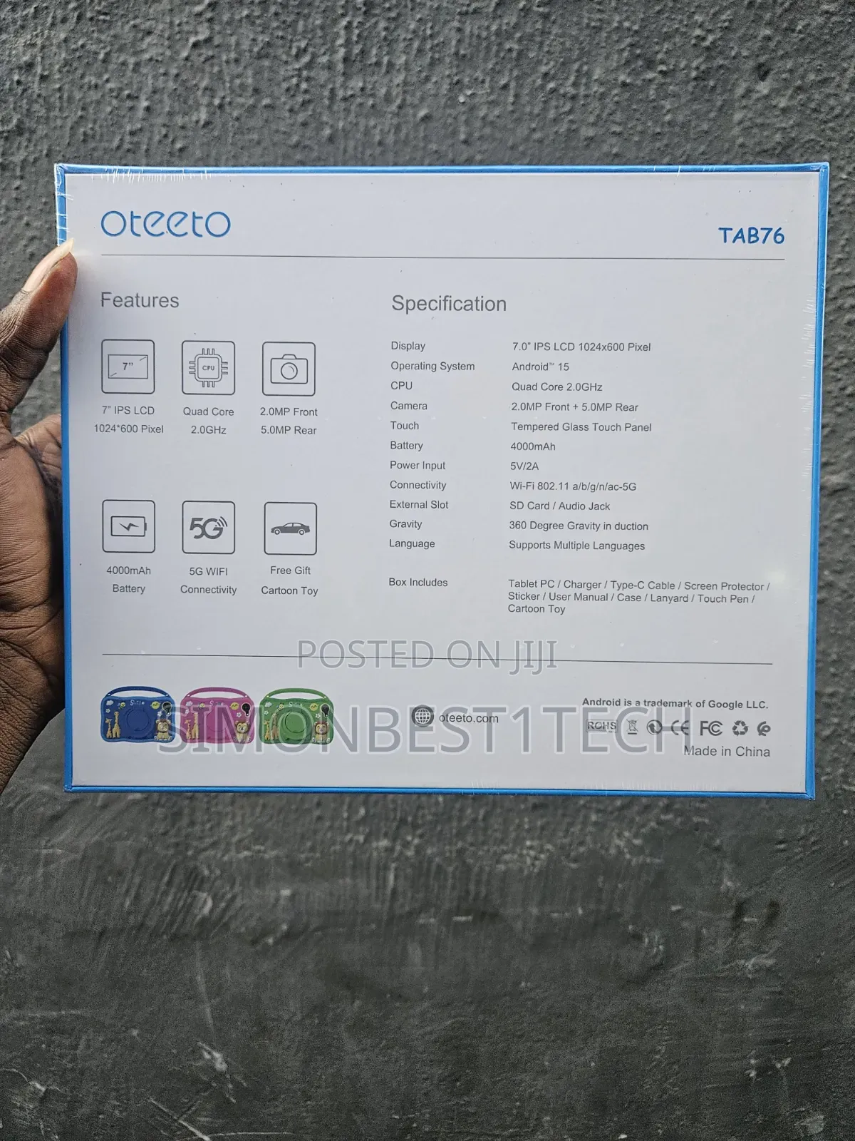 New Oteeto TAB77 256 GB Pink