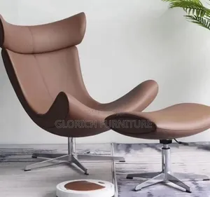 Leather Swivel Lounge Chair Ottoman – Designer Egg Chair