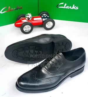 Bronze Clarks Leather Shoes